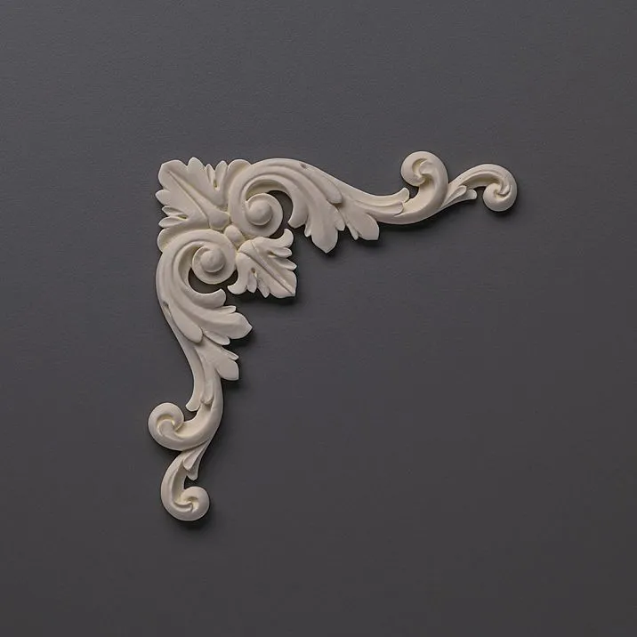 NPU-133 polyurethane carved overlay - molded decor for interior decoration