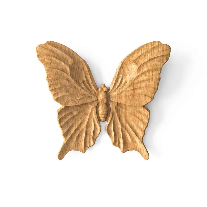 Carved Inlay N-479 in the shape of a butterfly