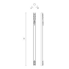Elegant Carved Element for Column DD-007
