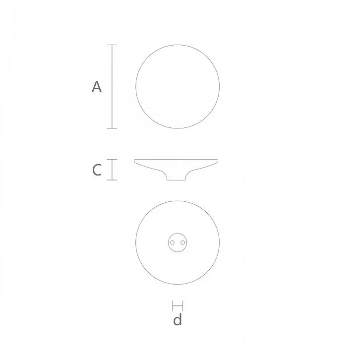 Handle for cabinets and chests Handle HL-005M