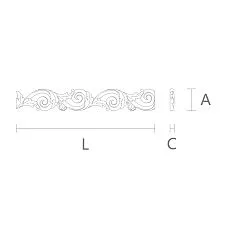 Carved Moldings K-085 for Interior Design Drawing