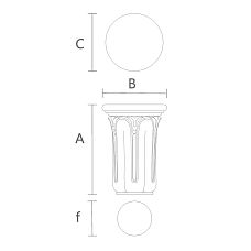 KL-049 Capital for the Top of a Pilaster Drawing