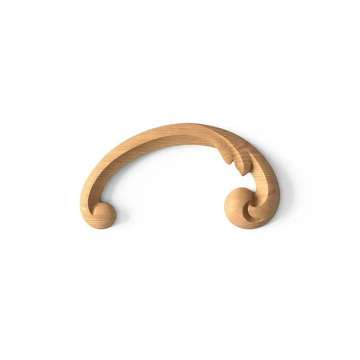 Carved wooden applique N-288R for facades, furniture, ceilings