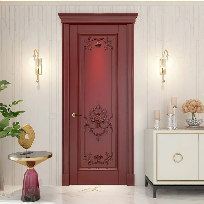 Door decor, wooden insert N-464 interior photo