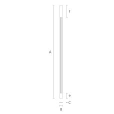 Elegant carved pilaster PLM-015 for home decor drawing