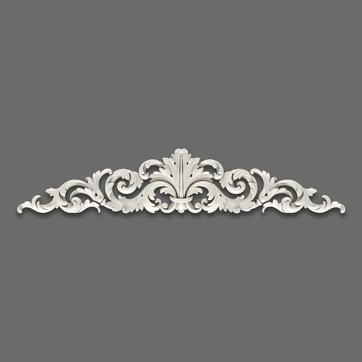 NPU-270 Molded Decoration &ndash; carved polyurethane overlay with white molding effect