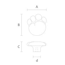 Children's furniture handle to buy at the decor store Stavros