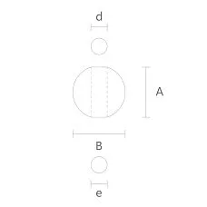 Precision furniture leg MN-240 drawing