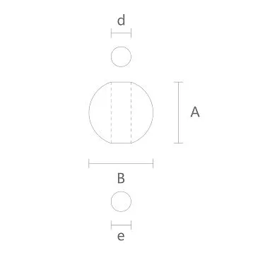 Точеная мебельная ножка MN-240 шарообразной формы диаметром 124 мм из натурального массива дерева