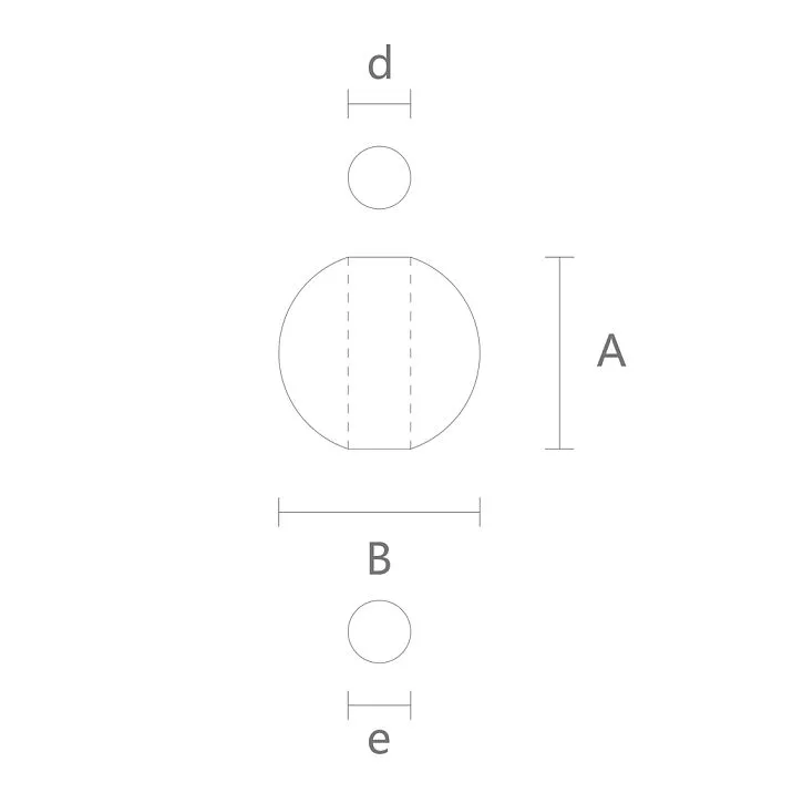 Precision furniture leg MN-240 drawing
