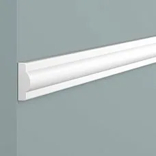 Molding D1020 POLYSTYRENE HI WOOD 20mm x 7.5mm x 2.0m close-up of profile