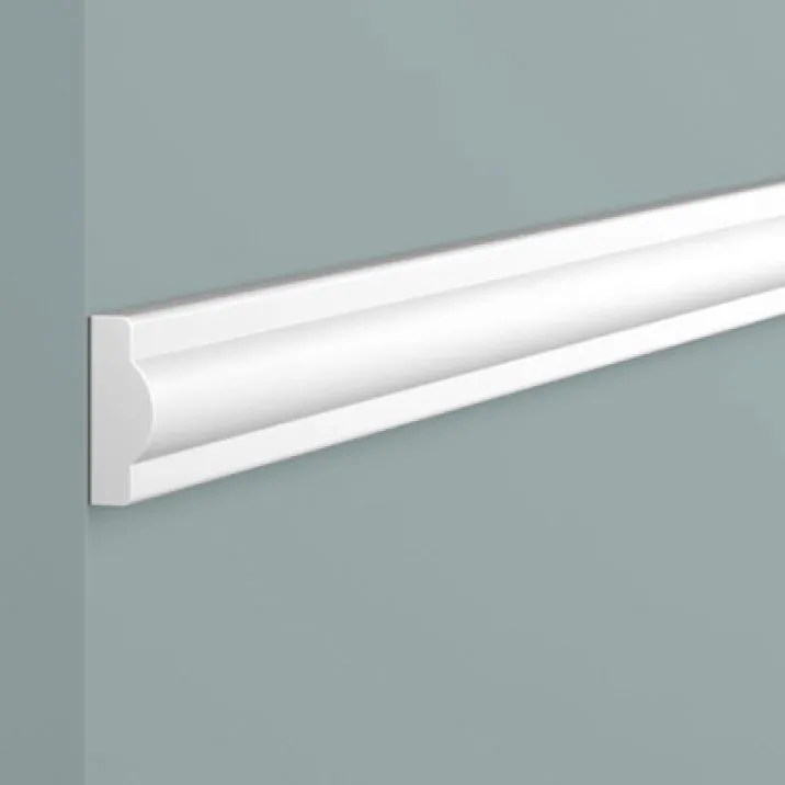 Molding D1020 POLYSTYRENE HI WOOD 20mm x 7.5mm x 2.0m close-up of profile