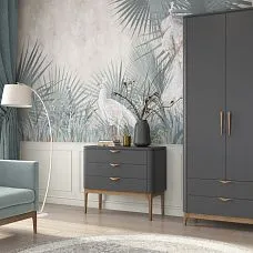 Straight wooden furniture leg MN-186 in interior design