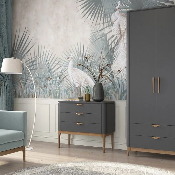 Straight wooden furniture leg MN-186 in interior design