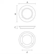 Halo HL-069M Furniture Handle drawing