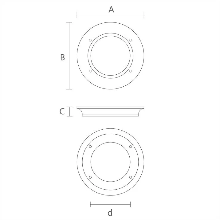 Halo HL-069M Furniture Handle drawing
