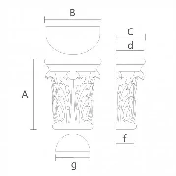 Decorative Capital KL-009 in Interior