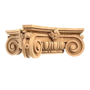 Carved Capital KL-010 from Solid Oak