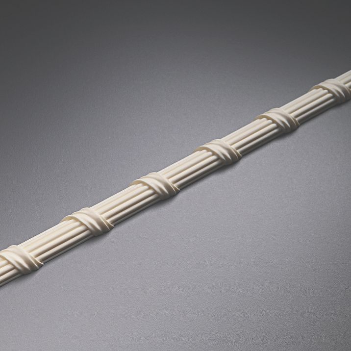 Decorative molding KPU-094R, right decorative molding element, paired part for symmetrical decoration