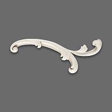 NPU-433R molded decor, close-up with smooth scroll and relief elements