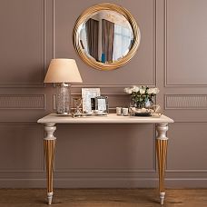 Carved RM-035 frame for mirror made of MDF in interior photo