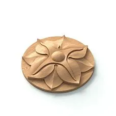 Refined Carved Socket R-004 from Beech