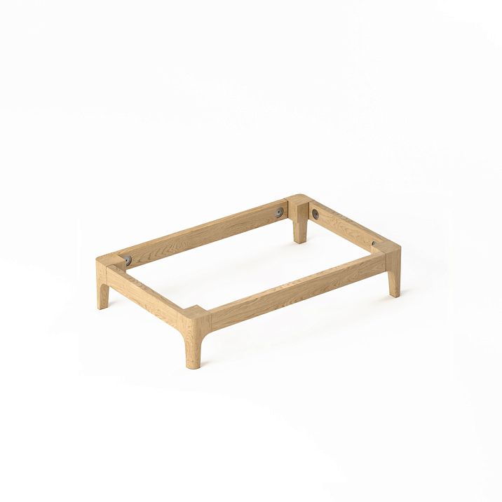 Chest frame STL-026-13 made of solid oak and beech