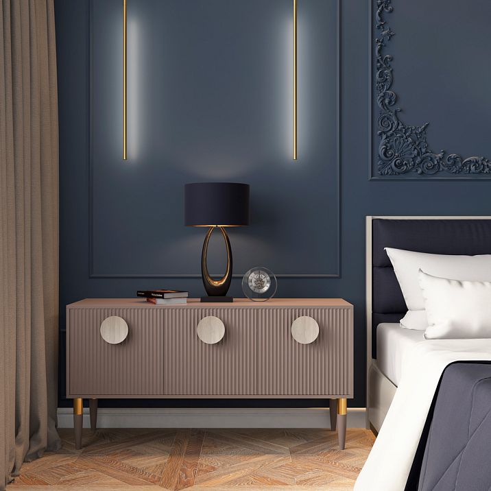 Мебельные ножки из дереева MN-149 в спальне для мебели