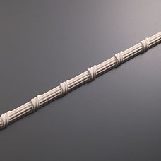 Decorative molding KPU-094L, left decorative molding element for complex wall compositions