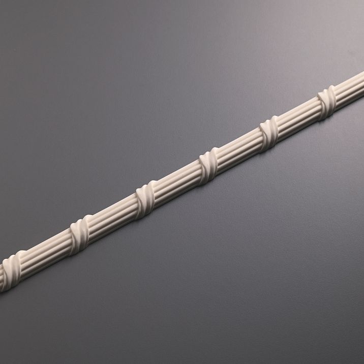 Decorative molding KPU-094L, left decorative molding element for complex wall compositions