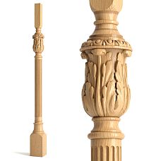 Wooden decor item for staircase - L-039.1 carved baluster
