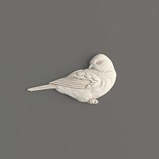 Polyurethane applique NPU-497L in the form of a sitting bird &ndash; STAVROS decorative molding