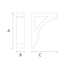 Premium Quality Carved Bracket KR-059 Design