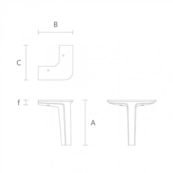 Geometric Furniture Leg MN-208. Furniture Legs and Supports. Image 66eb5dc3a39ed