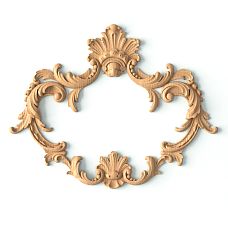 Floral decor for furniture and interiors - carved applique N-463.1