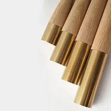 Точеная ножка с декором из металла MN-149 фото декора