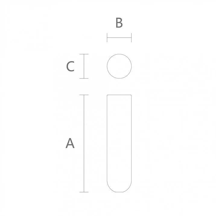 Modern furniture leg MN-222 drawing