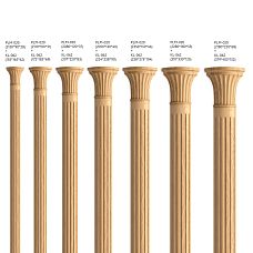 Carved pilaster from beech, model PLM-020