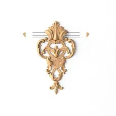 Detailed carving on applique MLD-4-1