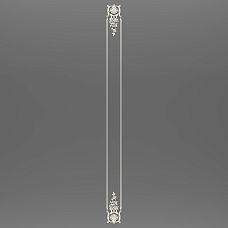 Relief decoration CPU.VRS-057 &ndash; overall view of elegant vertical polyurethane composition