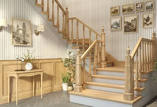 Декоративная лестница из дерева для интерьера дома: советы по выбору материала и конструкции