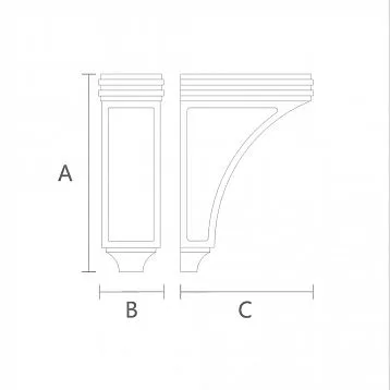 Decorative shelf support