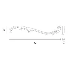 Carved Insert N-423R - wooden decoration for your kitchen from a drawing