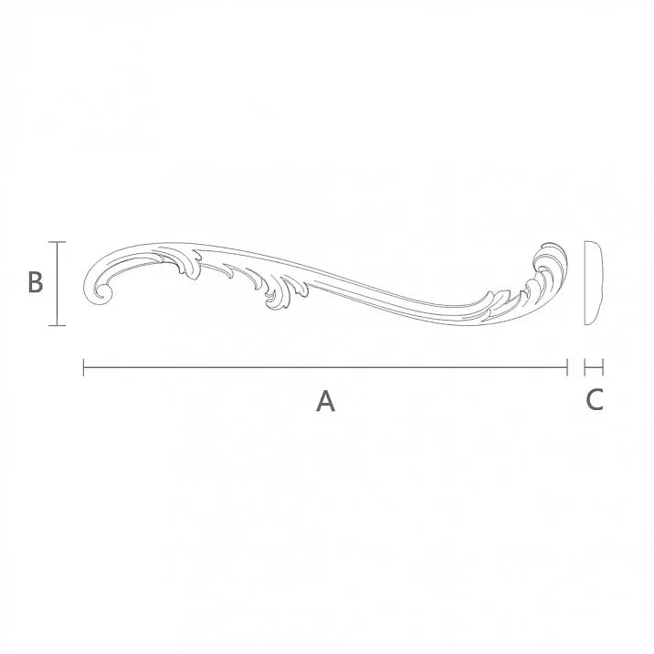Carved Insert N-423R - wooden decoration for your kitchen from a drawing