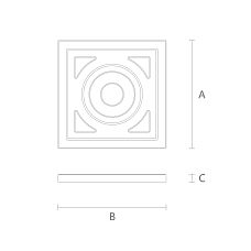 Carved Connector Element SNL-1, wood carving drawing