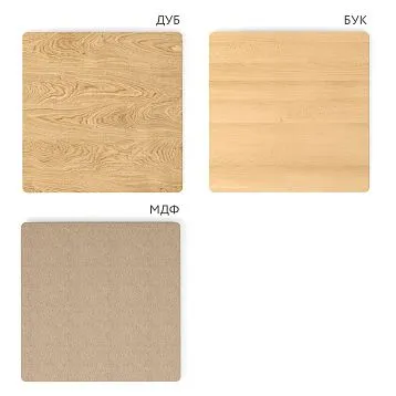 Square ST-026-1 tabletop made of solid oak