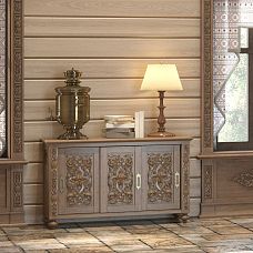 Carved wooden insert N-333 &mdash; interior decoration with wooden decor photo