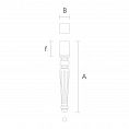 Геометрическая мебельная ножка MN-030 - 2