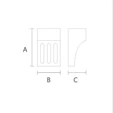 Elegant design of the Carved Bracket KR-041 drawing