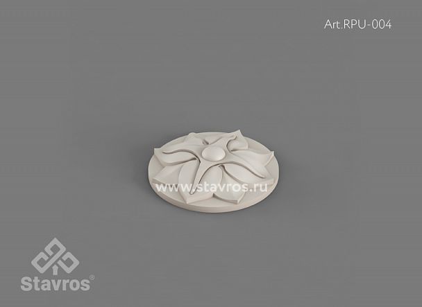 Carved rosette из полиуретана RPU-004 - 2